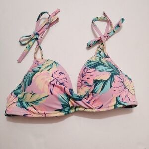 Shade & Shore Padded Floral Bikini Top 36B